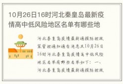 秦皇岛最新爆料消息疫情,多区域核酸检测，防控措施持续加强